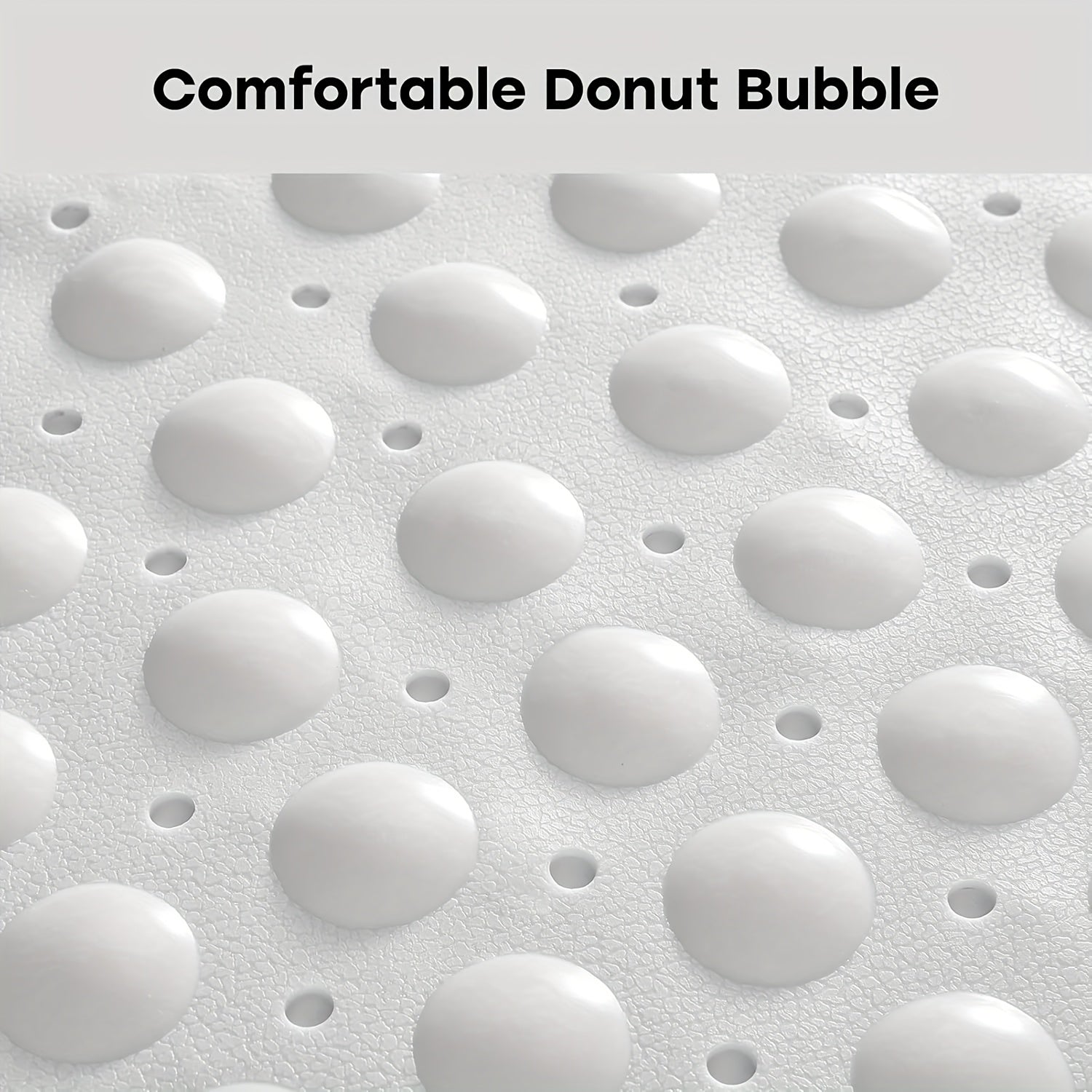 1pc Fan-Shaped Non-Slip Mat 21.26x21.26inch with Suction Cups, Drainage Holes, PVC Material, Machine Washable, Suitable for Bathroom, Kitchen, Greenhouse, Flower House, etc, Furniture Decoration