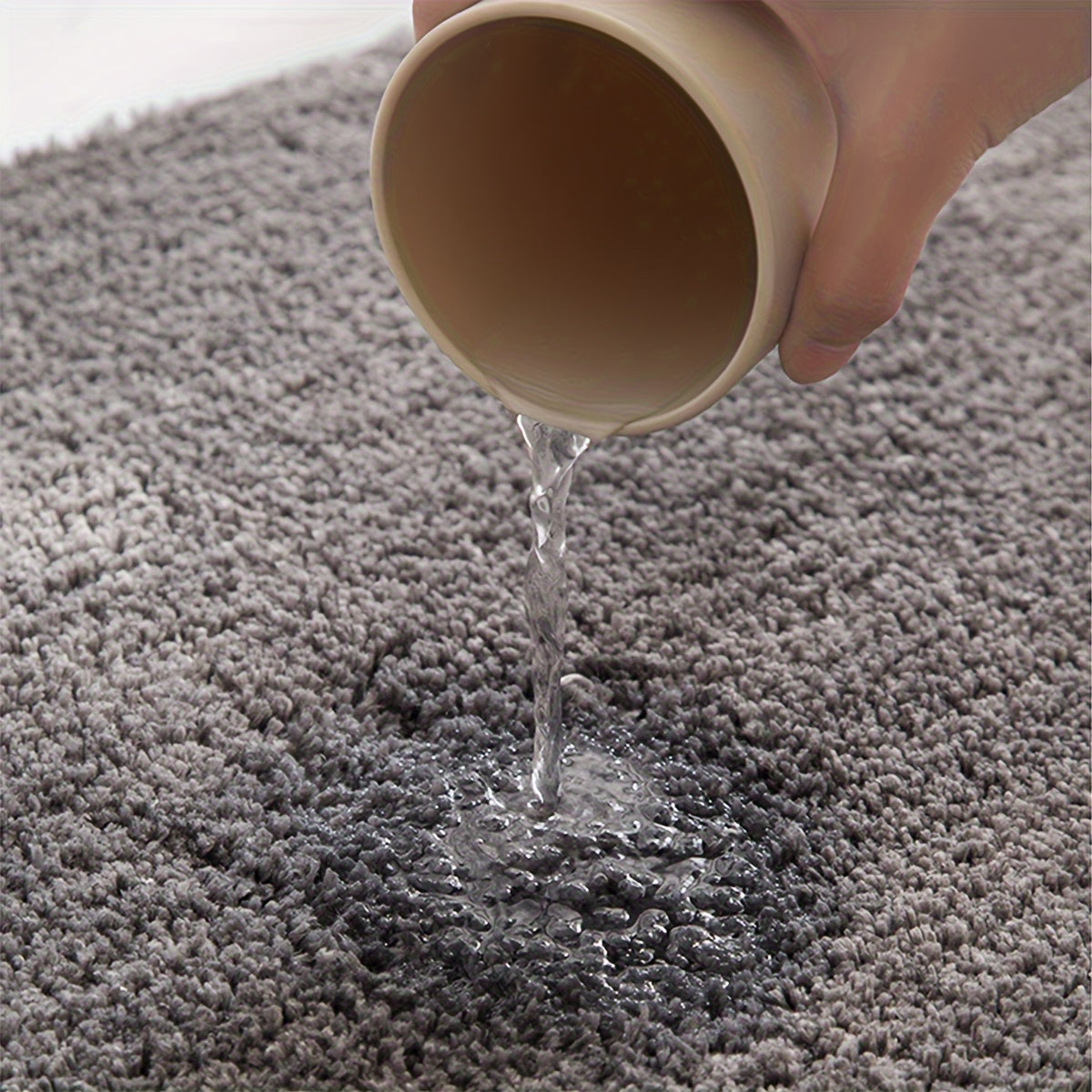 Three-piece Set of Extra Thick Bathroom Soft Floor Mats Simple Washbasin Mat Bathtub Absorbent Soft Foot Pad Bath Mat Toilet Seat